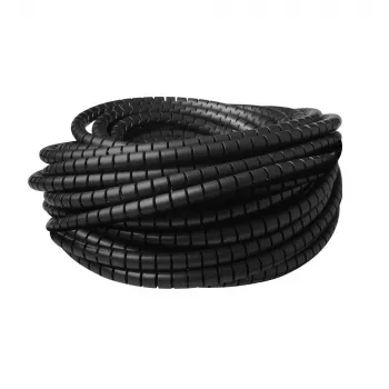 ACT avvolgimento spirale per cavi 25 mm, lunghezza 20 metri, gestione cavi, nero, polivinilcloruro (PVC)