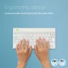 R-Go Tools Tastiera ergonomica R-Go Compact Break, tastiera compatta con software per pause, QWERTY (UK), Bluetooth, bianco