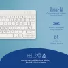 R-Go Tools Tastiera ergonomica R-Go Compact Break, tastiera compatta con software per pause, QWERTY (UK), Bluetooth, bianco