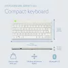 R-Go Tools Tastiera ergonomica R-Go Compact Break, tastiera compatta con software per pause, QWERTY (UK), Bluetooth, bianco