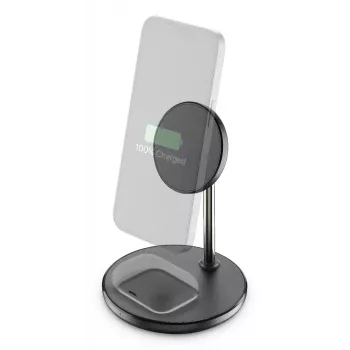 Cellularline Mag Duo Wireless Charger stazione di ricarica wireless 2-in-1 per dispositivi Apple