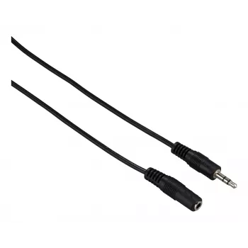 Cavo audio Hama 00182071 5 m 3,5 mm jack maschio su femmina Nero