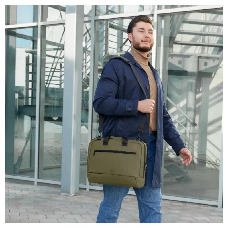 Hama Ultra Lightweight Borsa top loader 41,1 cm (16,2 pollici) nero, oliva