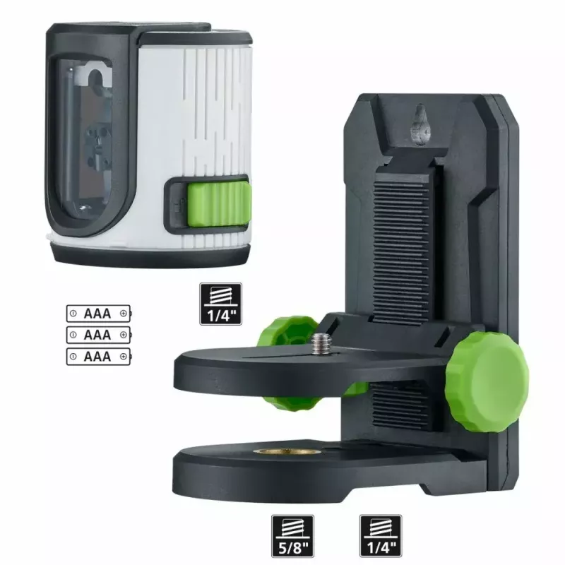 Livella laser a croce Laserliner 081.081E 40 m precisione di autolivellamento 0,5 mm/m
