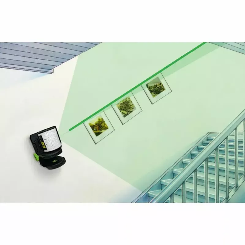Livella laser a croce Laserliner 081.081E 40 m precisione di autolivellamento 0,5 mm/m