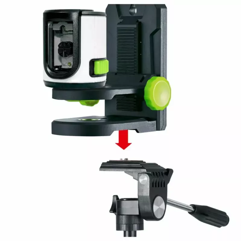 Livella laser a croce Laserliner 081.081E 40 m precisione di autolivellamento 0,5 mm/m