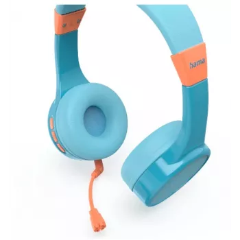 Hama Teens Guard II cuffie wireless head-band chiamate/musica USB Type-C Bluetooth blu, arancione