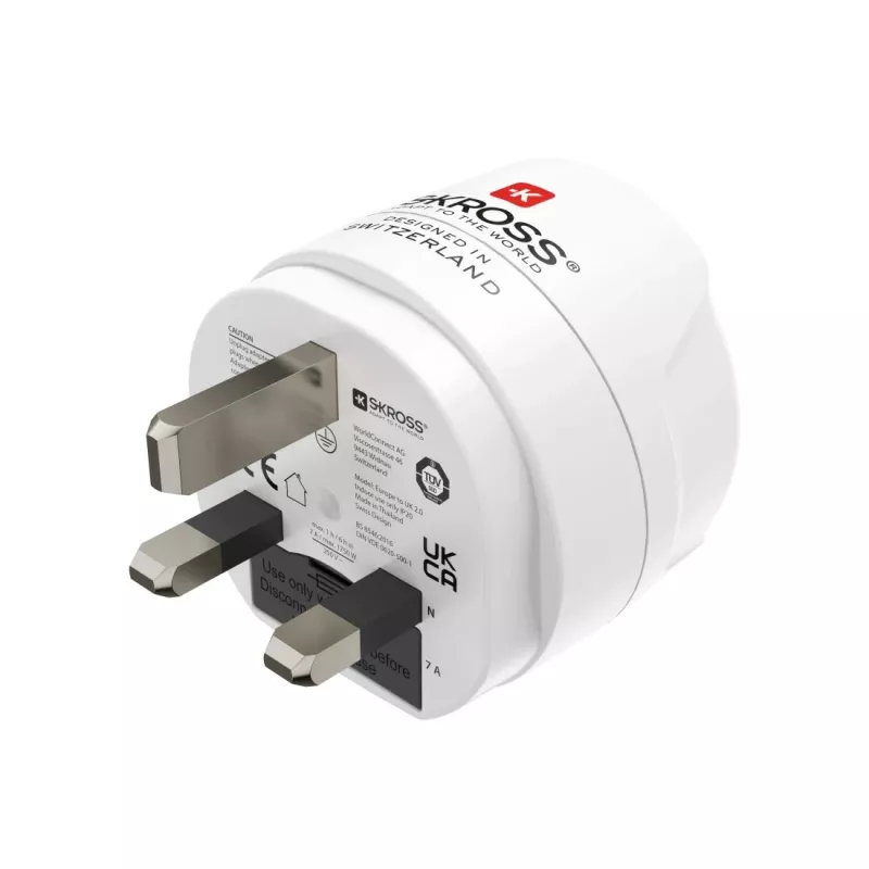 Hama 00223483 adattatore da viaggio Type-G (UK) Type-F bianco