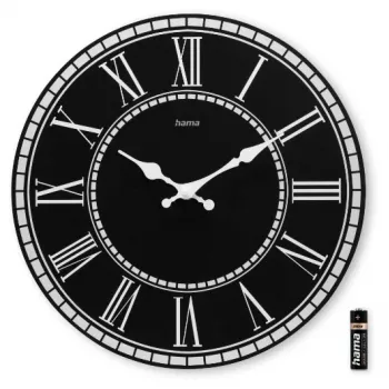 Hama Rab orologio al quarzo rotondo nero