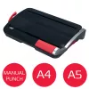 Rilegatrice manuale a pettine GBC CombBind® CB12, 165 fogli, nero, rosso