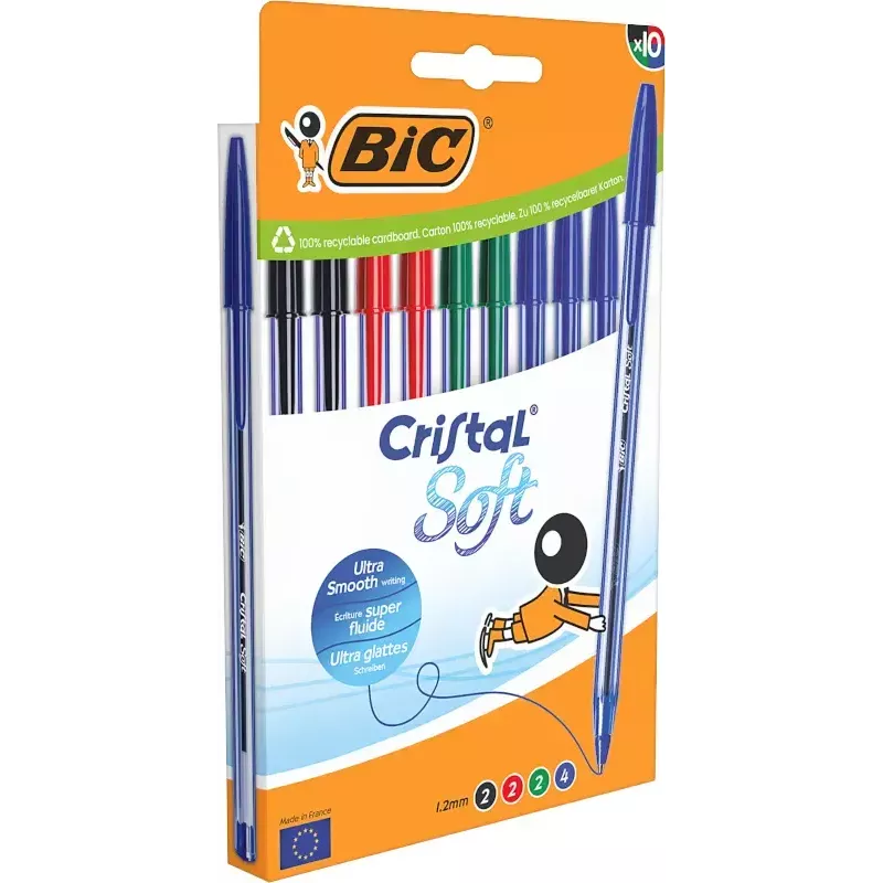 Penna a sfera stick BIC 516359 colori assortiti 10 pz.