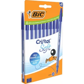 Penna a sfera stick BIC 516357 blu trasparente 10 pz.