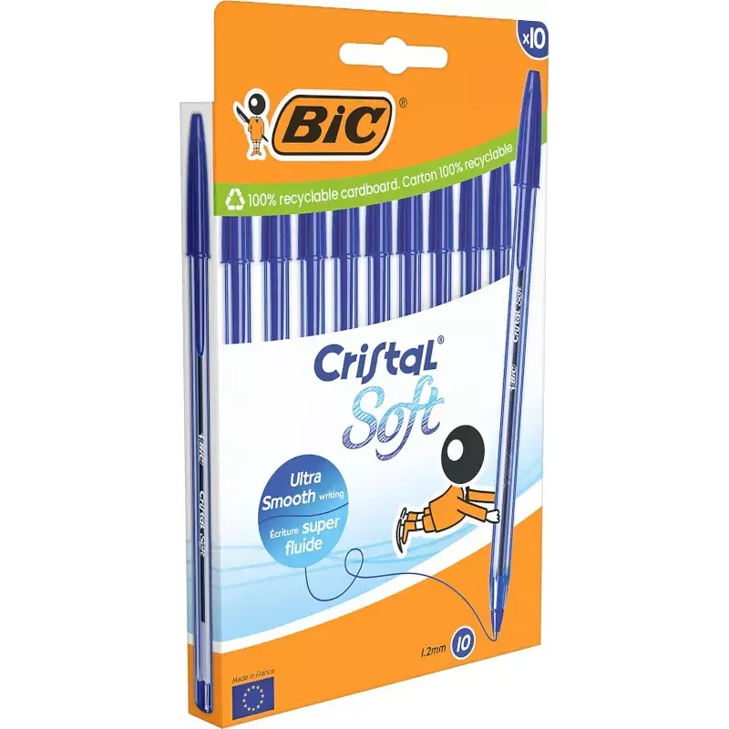 Penna a sfera stick BIC 516357 blu trasparente 10 pz.