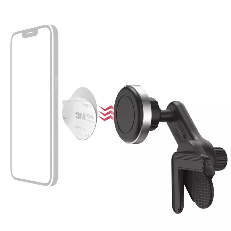 Hama 00201988 supporto attivo per cellulare/smartphone nero, argento