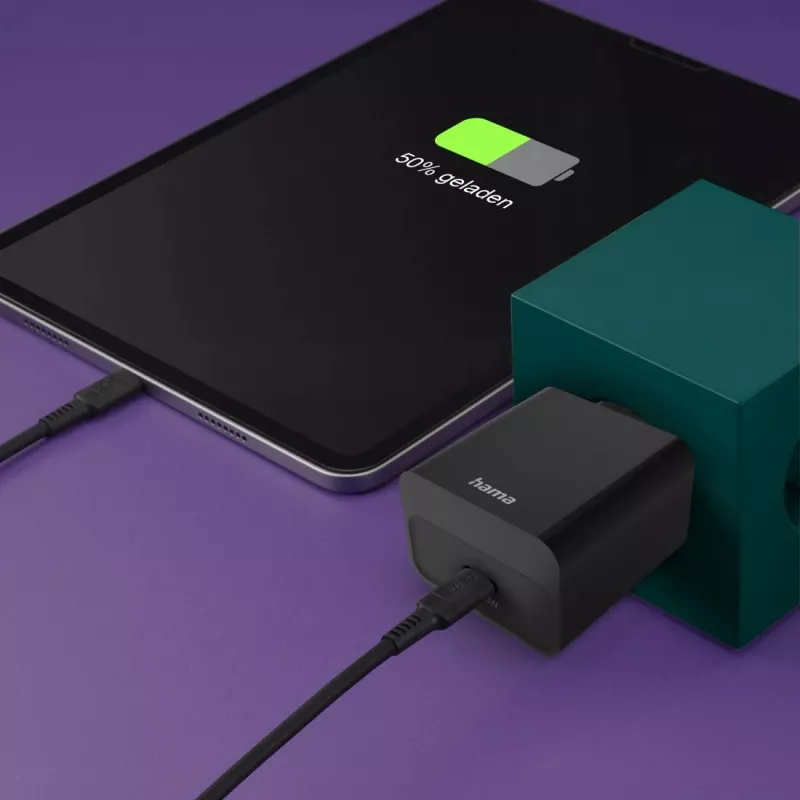 Hama 00201959 caricabatterie mobile per cuffie, powerbank, smartphone, tablet nero AC ricarica rapida uso interno