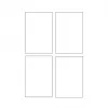 Avery Quick&Clean C2318-25i cartoncini, 82,6 x 127 mm, 260 g/m², bianco, 100 cartoncini (25 fogli x 4)