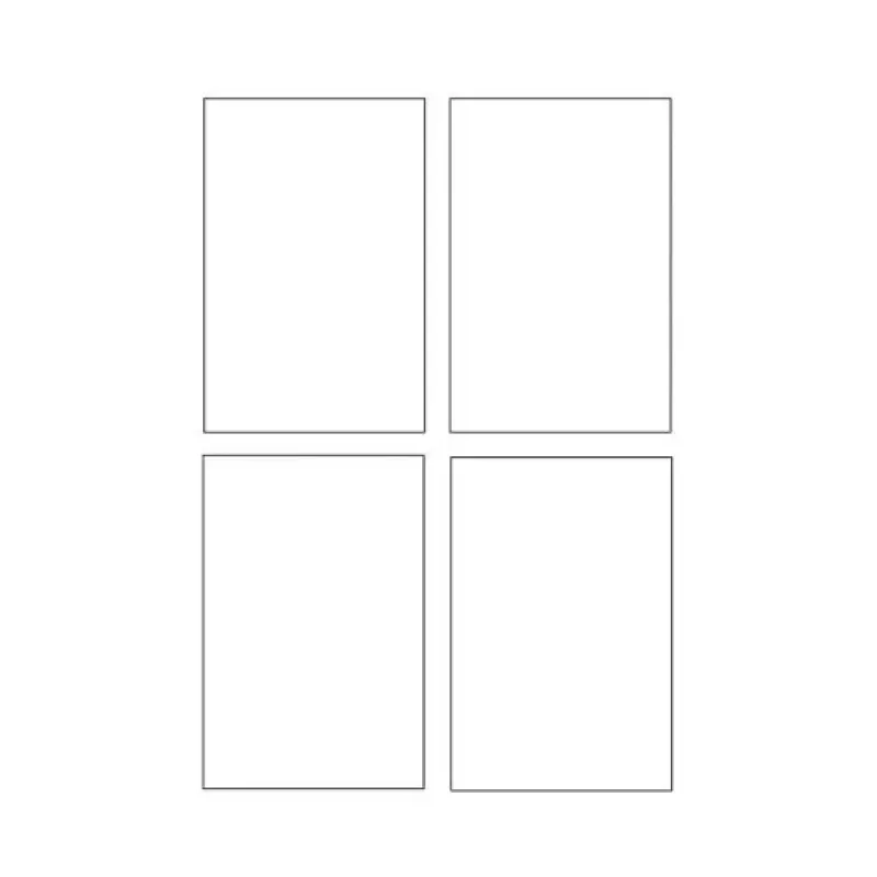 Avery Quick&Clean C2318-25i cartoncini, 82,6 x 127 mm, 260 g/m², bianco, 100 cartoncini (25 fogli x 4)