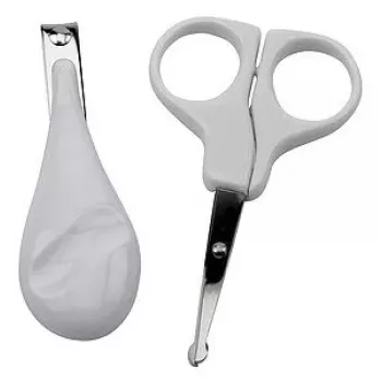 Tagliaunghie/tronchesino Olympia BS 869 bianco — strumento manicure compatto, confezione 119×17×209 mm