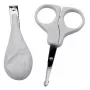 Tagliaunghie/tronchesino Olympia BS 869 bianco — strumento manicure compatto, confezione 119×17×209 mm