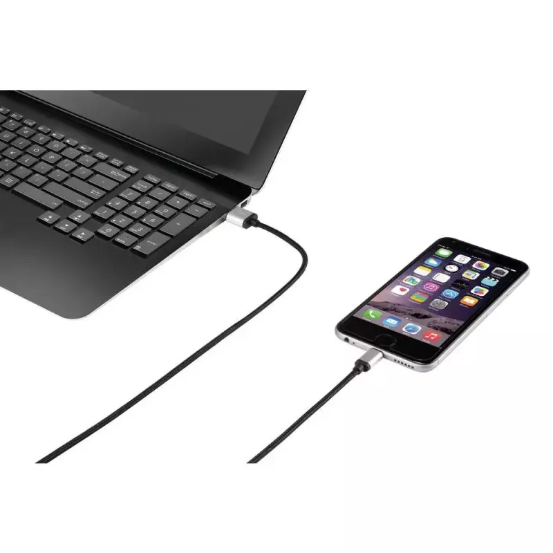 Cavo Lightning Renkforce RF-4683966 3m nero argento