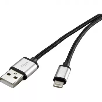 Cavo Lightning Renkforce RF-4683966 3m nero argento