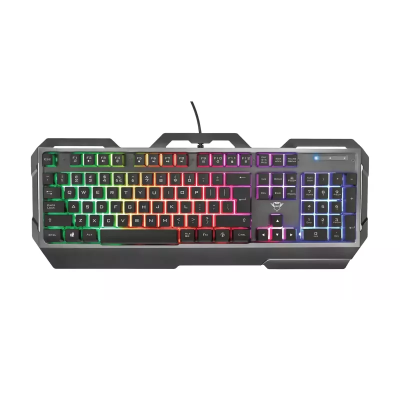 Tastiera da gaming Trust GXT 856 Torac USB QWERTZ tedesco nero RGB LED