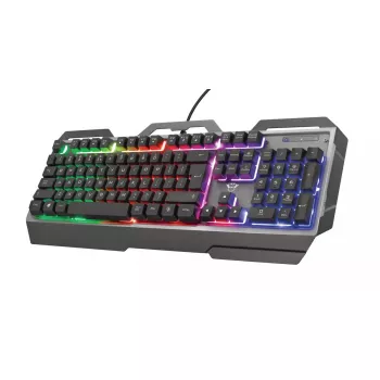 Tastiera da gaming Trust GXT 856 Torac USB QWERTZ tedesco nero RGB LED