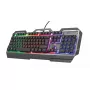 Tastiera da gaming Trust GXT 856 Torac USB QWERTZ tedesco nero RGB LED