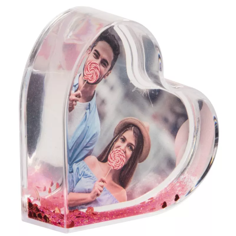 Cornice singola Hama Heart rossa, trasparente