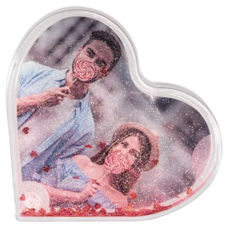 Cornice singola Hama Heart rossa, trasparente