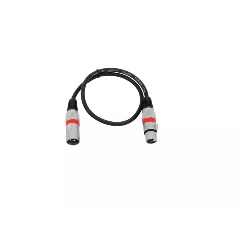 Cavo audio Omnitronic 30220401 0,5 m XLR a 3 poli nero
