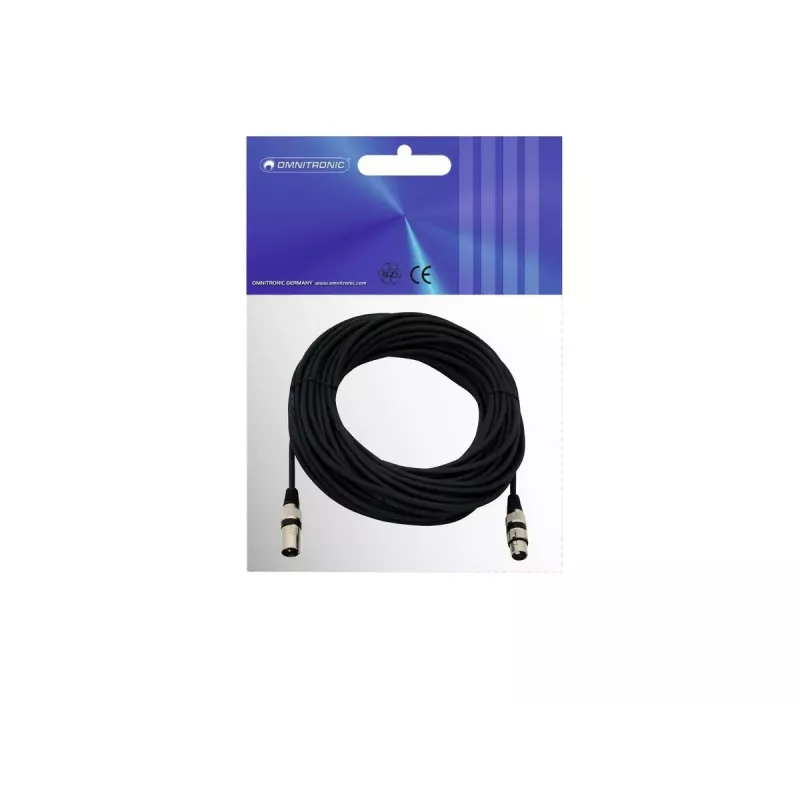 Cavo audio Omnitronic 30220590 25 m XLR 3 poli nero