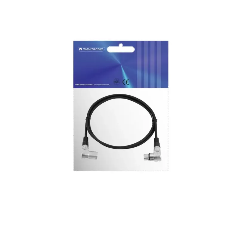Cavo audio Omnitronic 30220630 1,5 m XLR 3 poli nero