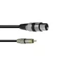 Cavo audio XLR (3 poli) RCA Omnitronic 3022075J 0,15 m nero