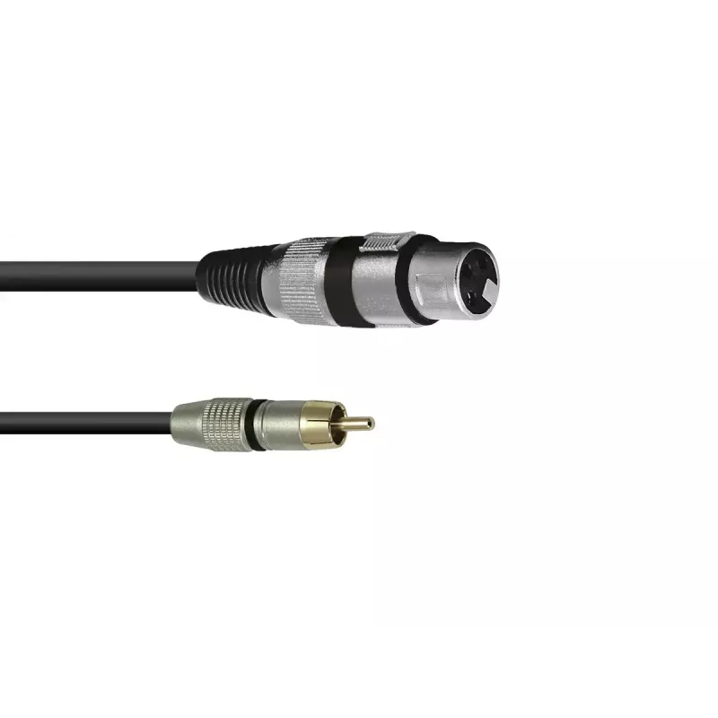 Cavo audio XLR (3 poli) RCA Omnitronic 3022075J 0,15 m nero
