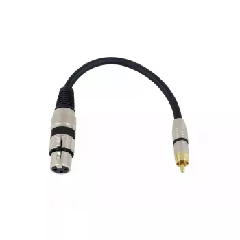 Cavo audio XLR (3 poli) RCA Omnitronic 3022075J 0,15 m nero