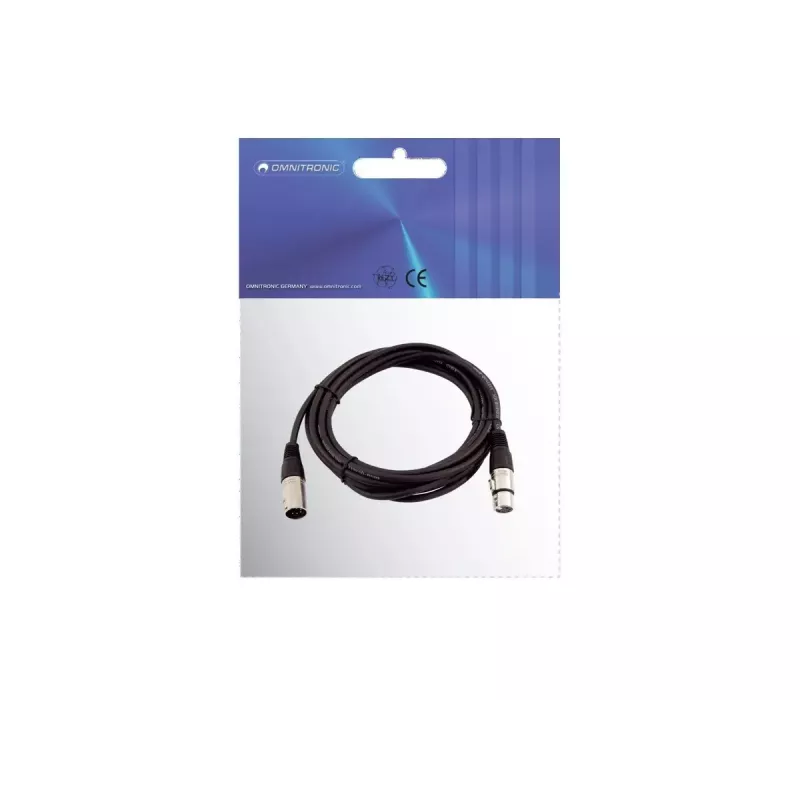 Cavo audio XLR 5 poli Omnitronic 30220769