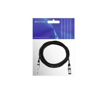 Cavo audio XLR 3 poli 6,35 mm Omnitronic 3022519C 5 m nero