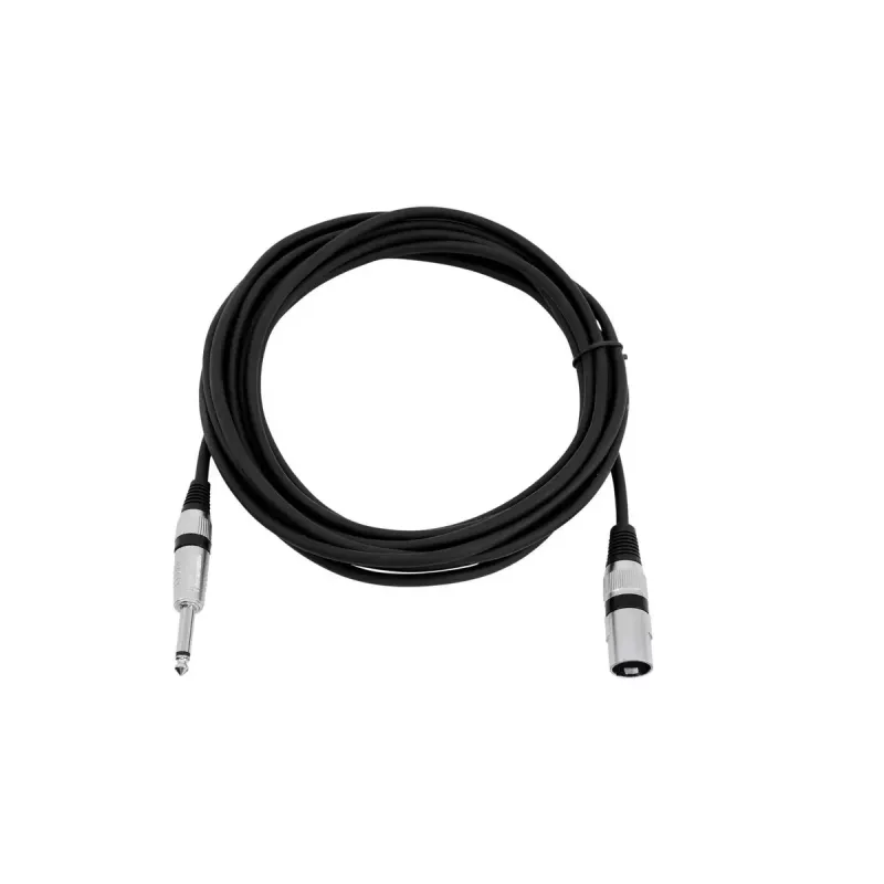 Cavo audio XLR 3 poli 6,35 mm Omnitronic 3022519C 5 m nero