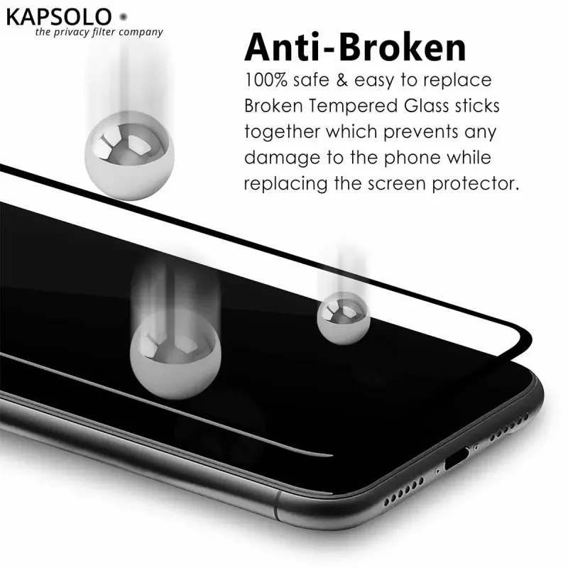 Vetro temperato KAPSOLO iPhone 11 Pro Max XS MAX