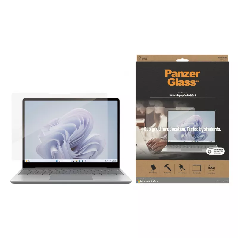 PanzerGlass® vetro protettivo per display Microsoft Surface Laptop Go3 | Go 2 | Go
