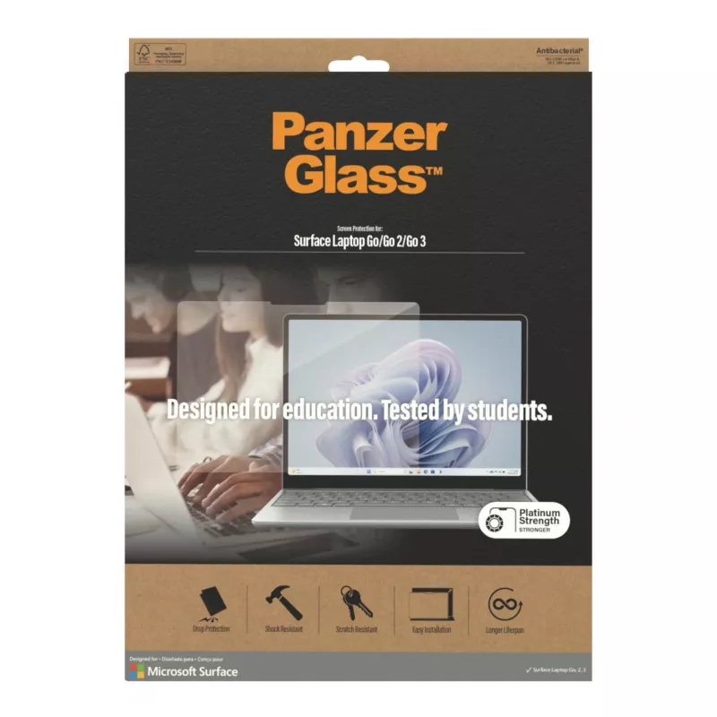 PanzerGlass® vetro protettivo per display Microsoft Surface Laptop Go3 | Go 2 | Go