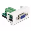 Connettore femmina VGA su morsettiera modulo DeLOCK Easy 45 81346