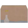 Sigel DU260 busta natalizia DIN long (DL), orso polare con stella cometa, carta kraft 100 g/m²