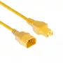 Cavo di alimentazione ACT C14 - C15 giallo 0,6 m