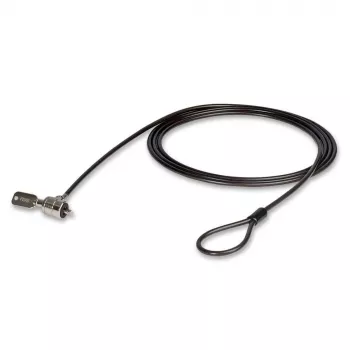 Lindy cavo di sicurezza per notebook, 2 m, chiave, plastica, cloruro di polivinile (PVC), acciaio, nero