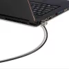 Lindy cavo di sicurezza per notebook, 2 m, chiave, plastica, cloruro di polivinile (PVC), acciaio, nero