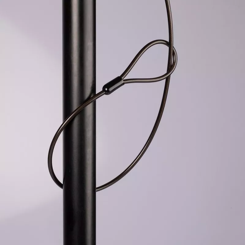 Lindy cavo di sicurezza per notebook, 2 m, chiave, plastica, cloruro di polivinile (PVC), acciaio, nero