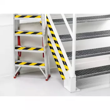 Protezione angolare da parete Durable 1126130 arrotondata poliuretano nero giallo 1000 mm