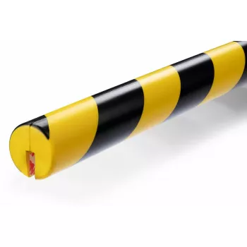 Protezione angolare da parete Durable 1126130 arrotondata poliuretano nero giallo 1000 mm